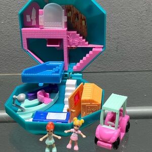 Polly Pocket Teal and Pink Dollhouse Playset